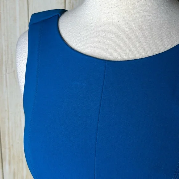 Karen Millen Blue Belted Pencil Dress - Picture 3 of 5